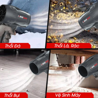 [CHÍNH HÃNG] Máy Thổi Phản Lực BOSHUN Siêu Khỏe, Chuyên Thổi Lá, Bụi, Rác,..., Động Cơ 100% Lõi Đồng, Chân Pin Phổ Thông