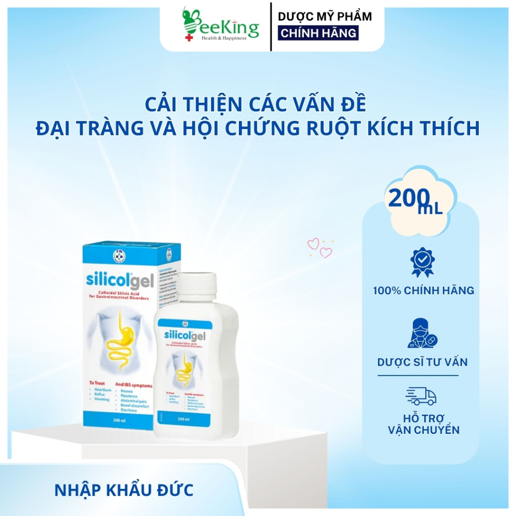 SILICOL GEL - Giảm triệu chứng r.uột kích thích, r.ối loạn tiêu hoá