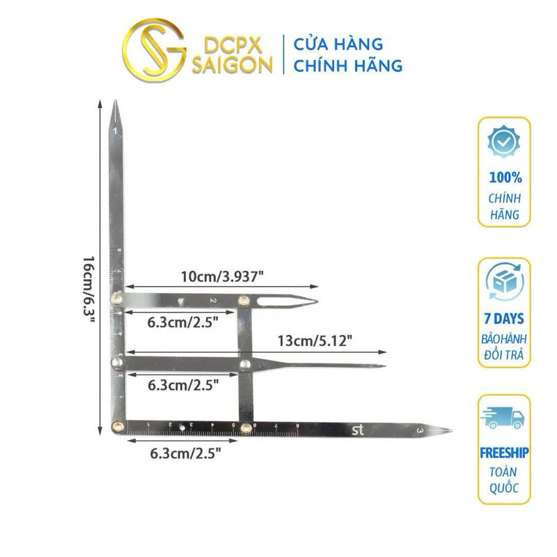 Thước đo tỉ lệ vàng chân mày phun xăm