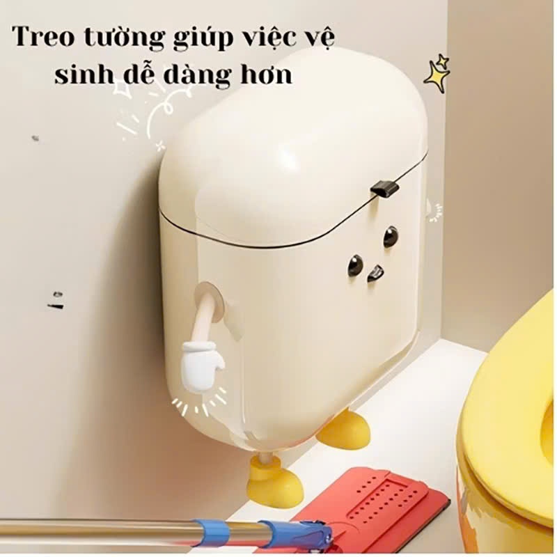 Thùng Rác Treo Tường Chống Thấm,Thùng Rác Gắn Tủ Nhà Bếp Hình Dễ Thương - HỘP ĐỰNG RÁC THỰC PHẨM DÁN TƯỜNG ĐA NĂNG
