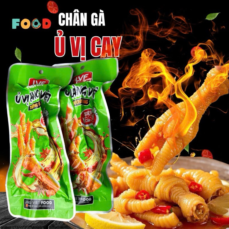 Combo 5 Chân gà ủ vị X2 loại 2 chân 52g