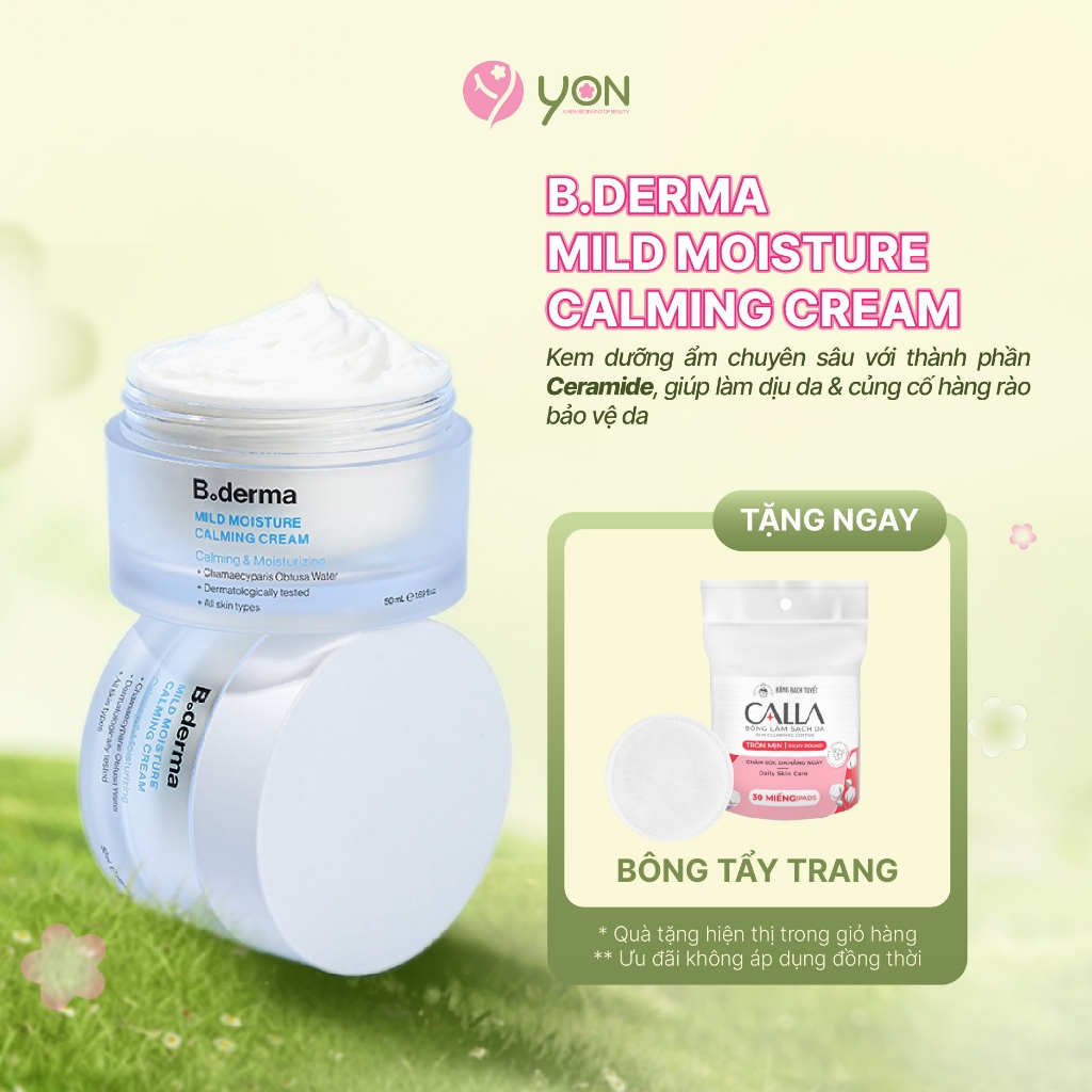 B.DERMA MILD MOISTURE CALMING CREAM Kem Dưỡng Ẩm Chuyên Sâu (50ml ...