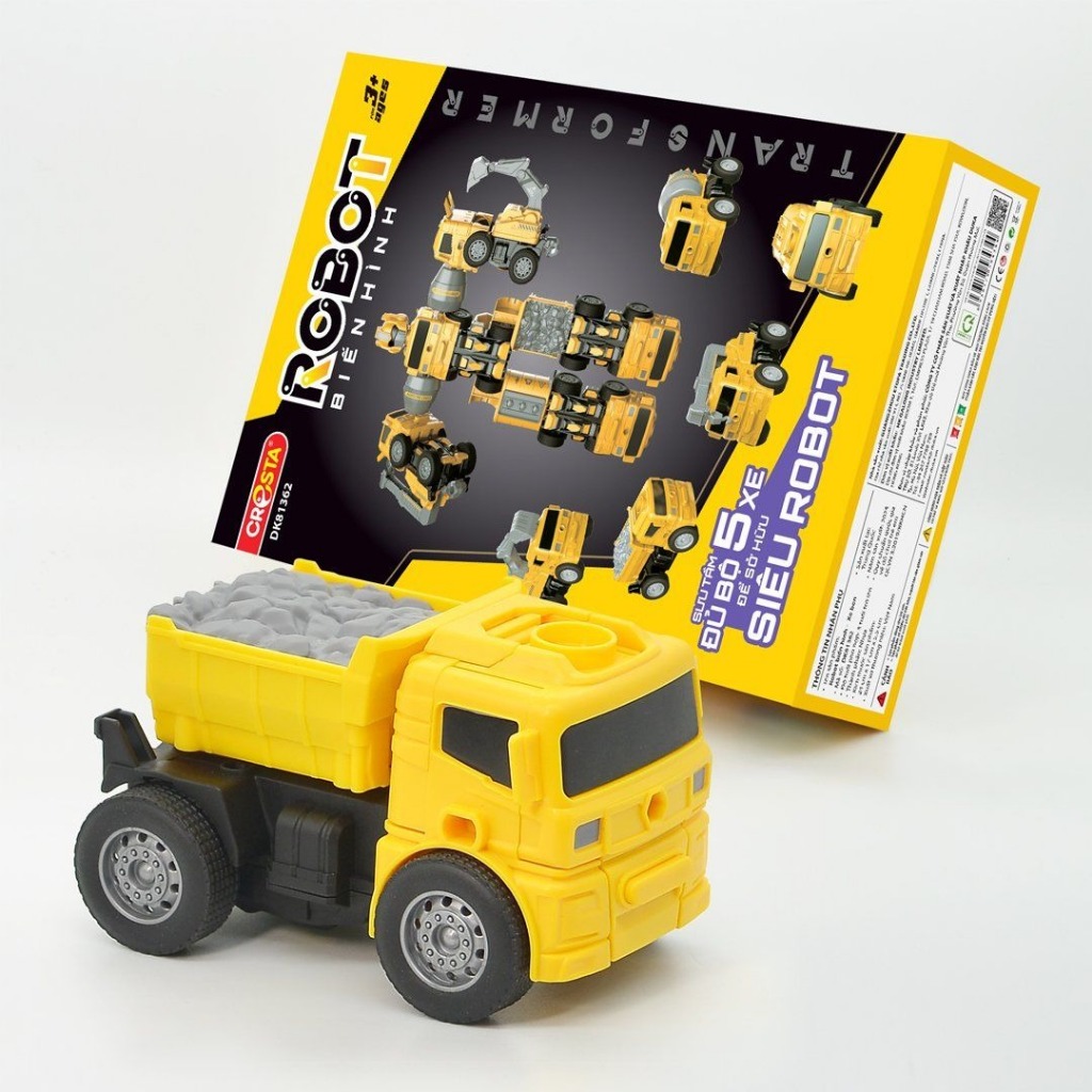 Ảnh Đồ Chơi DUKA: Robot Biến Hình – Xe Cẩu/Xe Xúc/Xe Bồn/Xe Ben/Xe Trộn Bê Tông 3