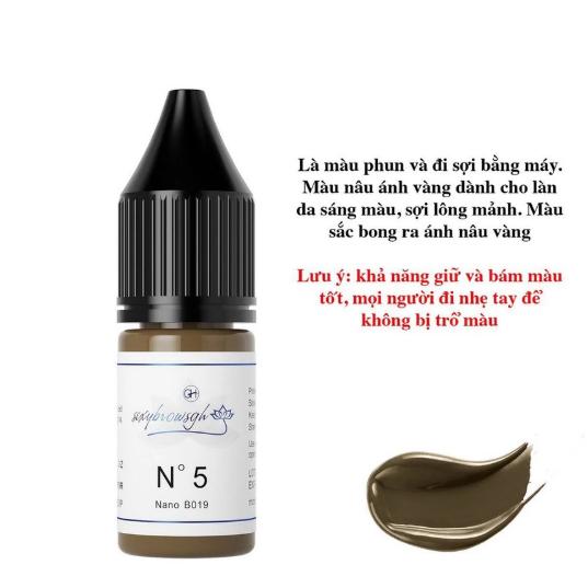 Mực GH Chính Hãng – Chai Mini, Fullsize & 5ml, Chuyên Dùng Đi Sợi Mày, Hairstroke, Phun Xăm Thẩm Mỹ