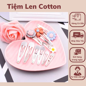 Phôi kẹp tóc giọt nước (10 cái) II Phụ kiện handmade