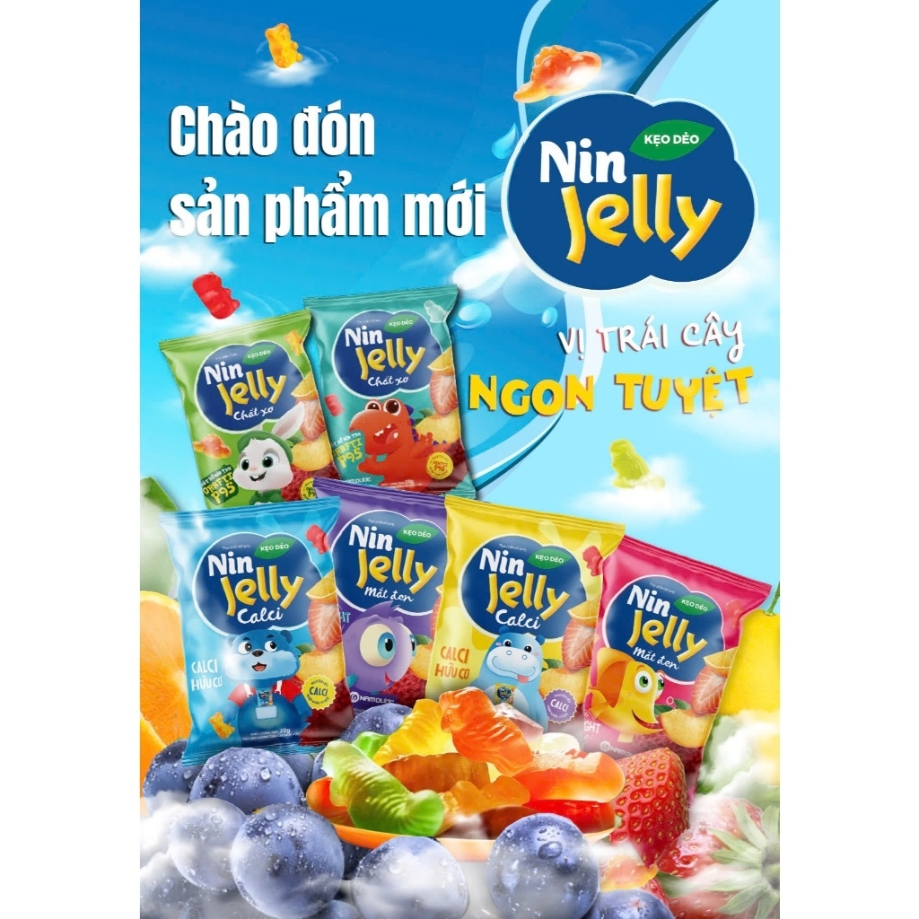 Ảnh Kẹo dẻo cho bé, bổ sung canxi , chất xơ, lợi khuẩn- Dây 10 gói 3