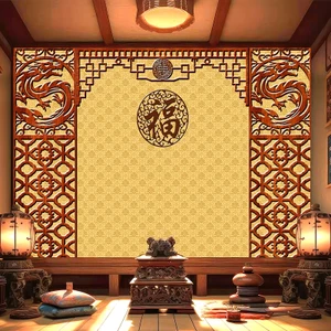 Tranh Phòng Thờ In 3D Mâm Ngũ Quả và Tượng Phật Đẹp In Ấn Theo Yêu Cầu