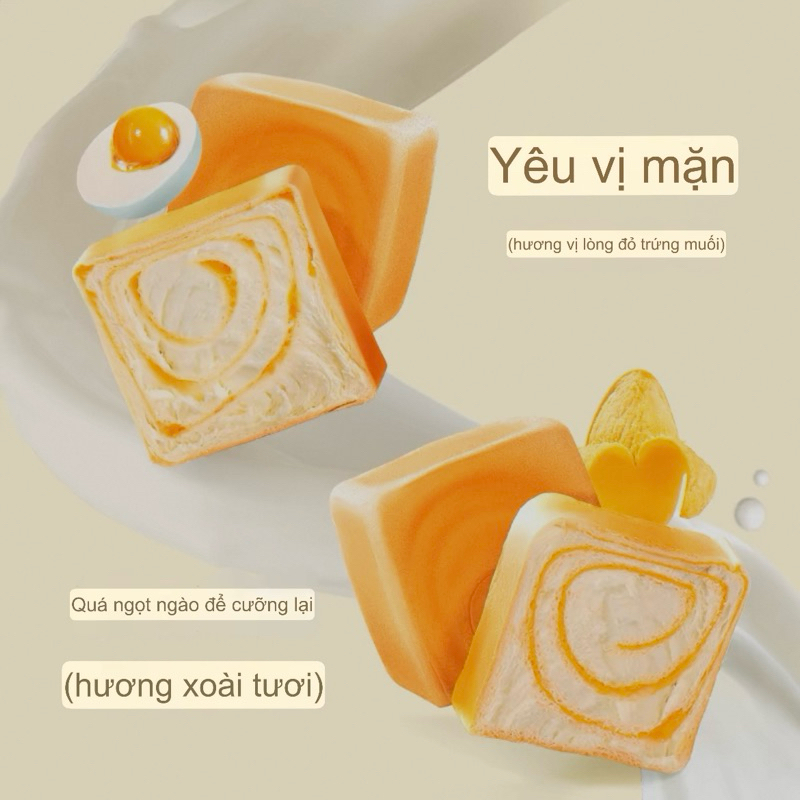Bánh Mì Sữa Nướng Xé Tay Ăn Sáng Three Squirrels