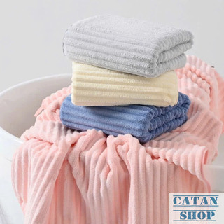 Khăn Tắm 70x140cm Sóng Nước Siêu Thấm Hút Microfiber Cao Cấp, Mềm Mịn, Kháng Khuẩn Tốt-GD907-KTam-SN140
