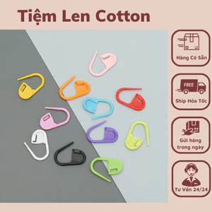 Gài đánh dấu len,ghim nhựa đánh dấu móc len ( 20 cái )