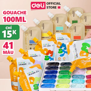 Màu Gouache Luyện Thi Dạng Túi 100ml Refill - Màu Himi Vẽ Tranh Vải Tranh Tường Tô Tượng Chuyên Nghiệp