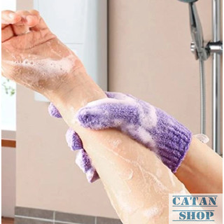 Đôi Bao Tay Tạo Bọt Tắm Làm Sạch Cơ Thể, 1 Đôi Găng Tắm Tẩy Sạch Da Chết, Massage Toàn Thân