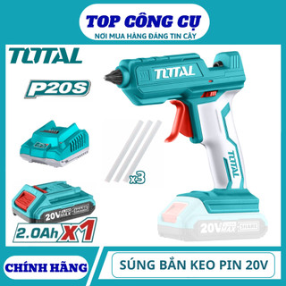 TOTAL Súng bắn keo dùng pin 20V TGGLI2001 kèm pin sạc