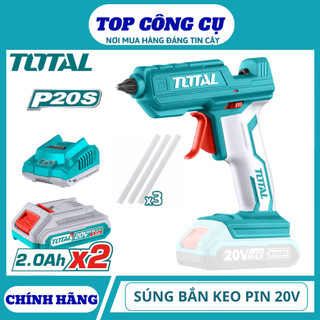 TOTAL Súng bắn keo dùng pin 20V TGGLI2001 kèm pin sạc