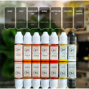 ực Môi GH (Chai Full/Chiết 5ml) Chính Hãng - Mực Hữu Cơ Bong Đậm, Siêu Bám, Dễ Lên Màu