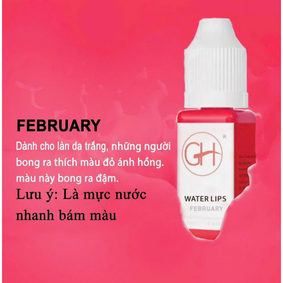 ực Môi GH (Chai Full/Chiết 5ml) Chính Hãng - Mực Hữu Cơ Bong Đậm, Siêu Bám, Dễ Lên Màu