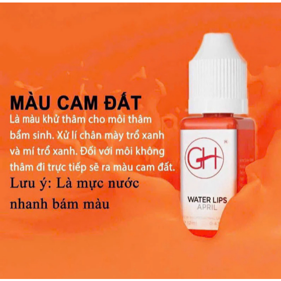ực Môi GH (Chai Full/Chiết 5ml) Chính Hãng - Mực Hữu Cơ Bong Đậm, Siêu Bám, Dễ Lên Màu