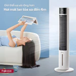 Quạt tháp làm mát bằng hơi nước tích hợp lọc không khí Ion Fujihome AC-DT5E, quạt không cánh 3 chế độ gió tặng đá khô — ảnh 7