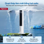 Quạt tháp làm mát bằng hơi nước tích hợp lọc không khí Ion Fujihome AC-DT5E, quạt không cánh 3 chế độ gió tặng đá khô — ảnh 2
