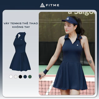 Váy tennis thể thao nữ Fitme GOC tặng kèm quần bảo hộ chất liệu dày dặn chơi pickleball co giãn thoải mái DTSN01