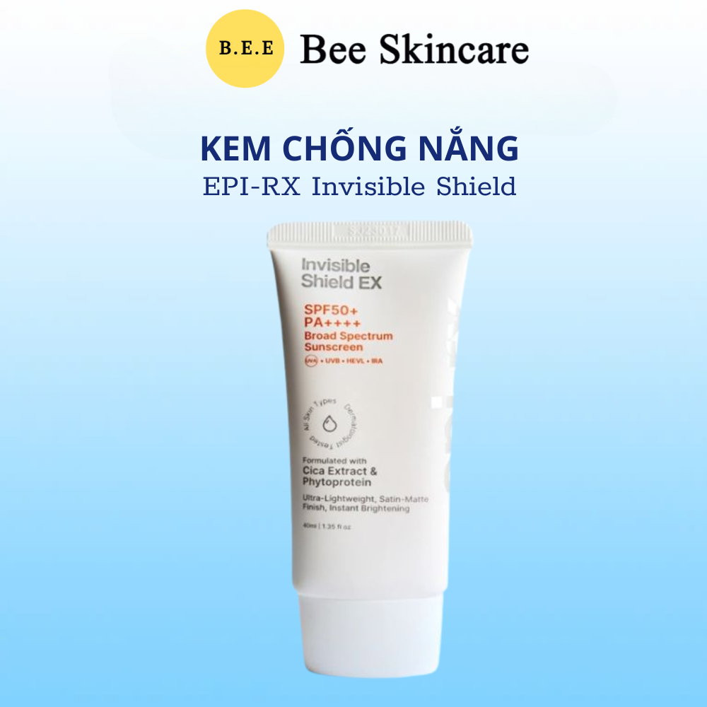 Kem Chống Nắng Kiềm Dầu EPI-RX Invisible Shield EX SPF50++ Nâng Tone ...