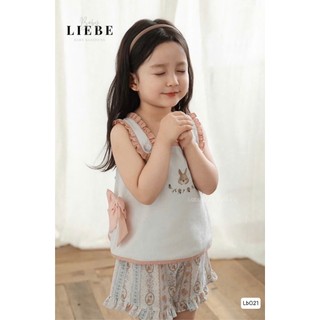 [B&G] Sét bộ đùi áo 2 dây LB cao cấp dễ thương cho bé gái từ 12-45kg(2-12tuổi)