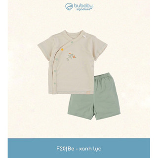 BuBaby BBB130803 Bộ ngắn tay cài chéo Bambus Gami cao cấp cho bé trai và bé gái