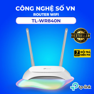 Bộ Phát Wifi Gia Đình TL-WR840N - Router TP LINK Wi-Fi Chuẩn N Tốc Độ 300 Mbps - Chính Hãng Bảo Hành 2 Năm