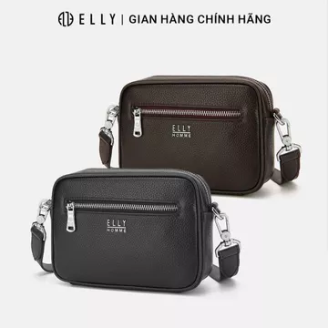 Túi đeo chéo clutch nam da thật ELLY HOMME ETM23 cao cấp chính hãng