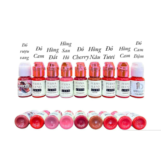 Mực Phun Môi Perma LUXE Chính Hãng USA – Full 15ml & Chai Chiết 5ml, Bong Đậm, Lên Màu Chuẩn, Cao Cấp