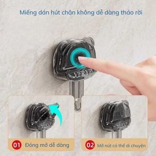 Kệ hút chân không CÓ NGĂN, kệ nhà tắm nhà bếp siêu dính tường không cần khoan đục