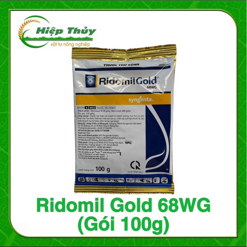 Ridomil Gold 68WG (gói 100g) đặc trừ thối nhũn, Nấm bệnh cây trồng ...