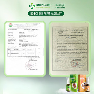 Siro Ho Cho Bé Nadibaby Care Dạng Xịt – Giảm Ho Khan, Ho Có Đờm, Viêm Họng – Chiết Xuất Tỏi, Mật Ong, Húng Chanh