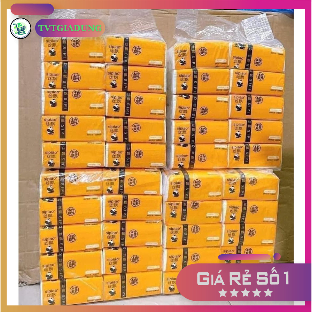 (1 Bịch 10 Gói) Giấy Ăn SIPAO Trắng Loại 1