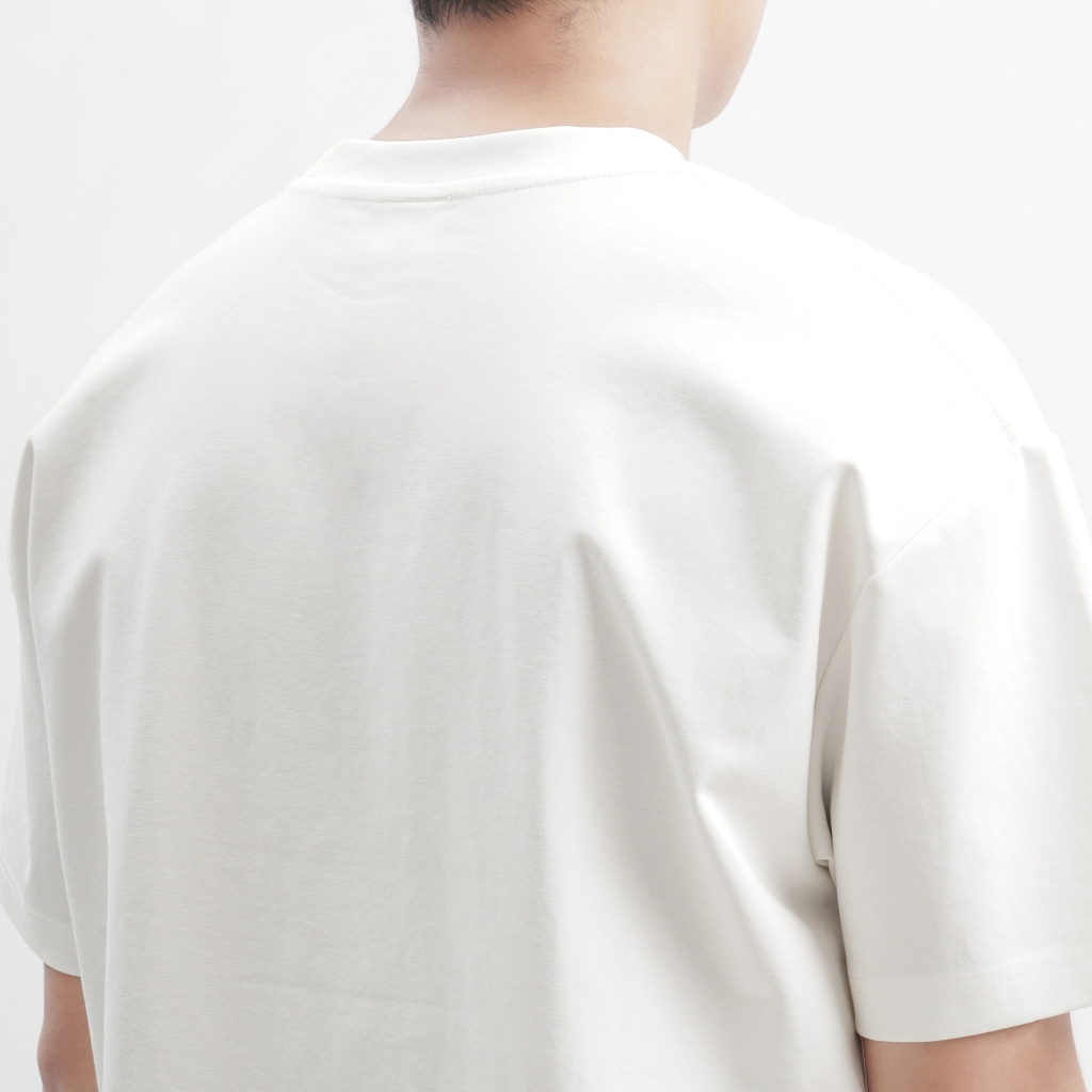 Áo thun trắng trơn Basic High Up mềm mịn co dãn thấm hút mồ hôi 40-100kg form suông Unisex Basetee