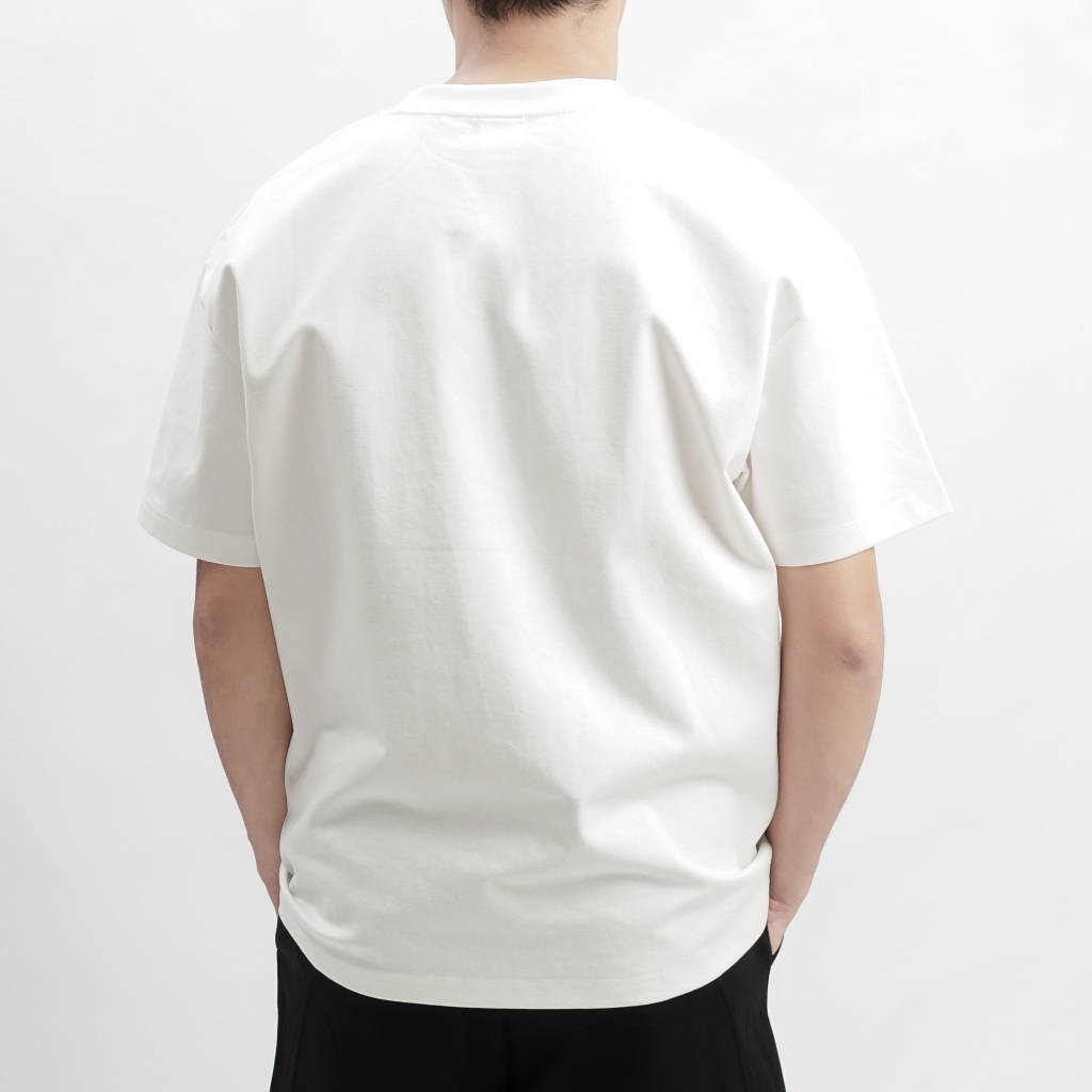 Áo thun trắng trơn Basic High Up mềm mịn co dãn thấm hút mồ hôi 40-100kg form suông Unisex Basetee