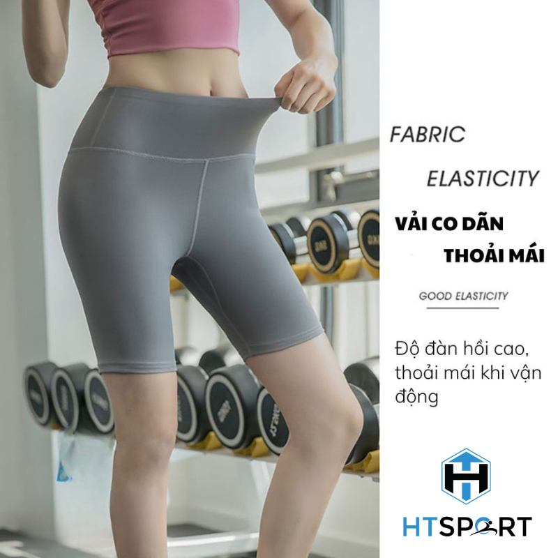 Quần Tập Gym Nữ Lửng, Quần Legging Thể Thao QG04 Lưng Cao Tập Yoga Aerobic Tôn Dáng, Thun Co Giãn Thấm Hút Mồ Hôi Tốt