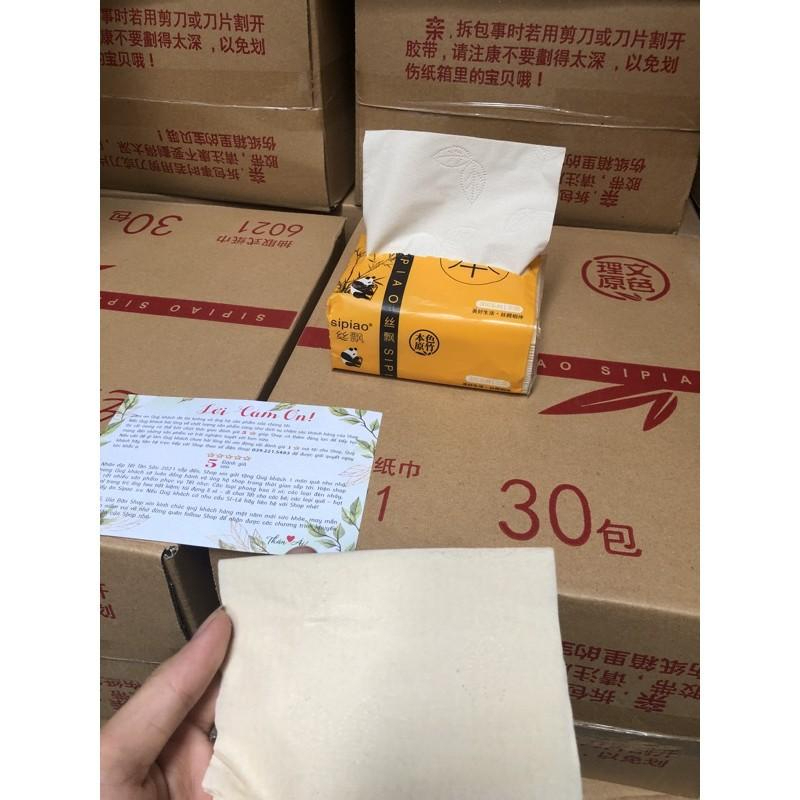 (1 Bịch 10 Gói) Giấy Ăn SIPAO Trắng Loại 1