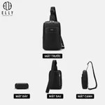 Túi đeo chéo nam da thật ELLY HOMME ETM26 cao cấp chính hãng — ảnh 3