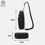 Túi đeo chéo nam da thật ELLY HOMME ETM26 cao cấp chính hãng — ảnh 2