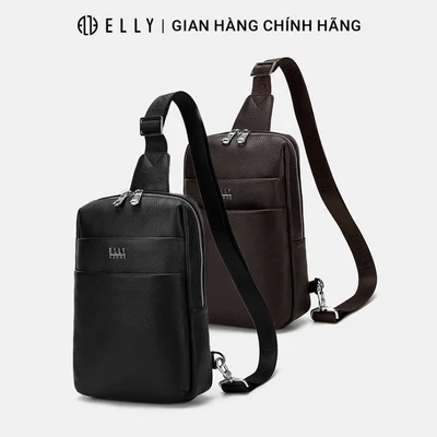 Túi đeo chéo nam da thật ELLY HOMME ETM26 cao cấp chính hãng
