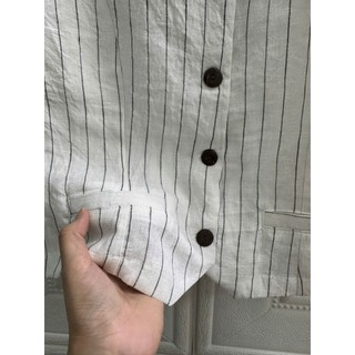 [JUNE LINEN] HCM. Áo gile linen tưng premium. Nhiều màu. A28.