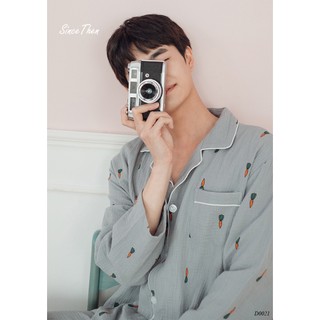 Bộ quần áo ngủ nam dài tay, quần áo ngủ pijama nam (Kèm ảnh cận vải) - Since Then