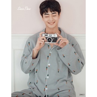 Bộ quần áo ngủ nam dài tay, quần áo ngủ pijama nam (Kèm ảnh cận vải) - Since Then