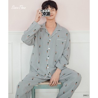 Bộ quần áo ngủ nam dài tay, quần áo ngủ pijama nam (Kèm ảnh cận vải) - Since Then