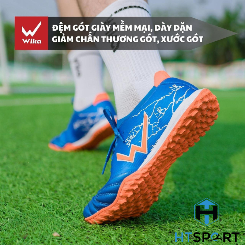 Giày Đá Bóng Wika Thunder Cao Cấp, Giày Đá Banh Sân Cỏ Nhân Tạo Đế TF Chính Hãng Đàn Hồi Tốt Giảm Chấn Thương