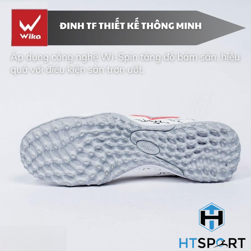 Giày Đá Bóng Wika Thunder Cao Cấp, Giày Đá Banh Sân Cỏ Nhân Tạo Đế TF Chính Hãng Đàn Hồi Tốt Giảm Chấn Thương