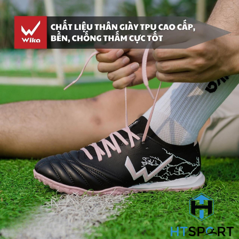 Giày Đá Bóng Wika Thunder Cao Cấp, Giày Đá Banh Sân Cỏ Nhân Tạo Đế TF Chính Hãng Đàn Hồi Tốt Giảm Chấn Thương