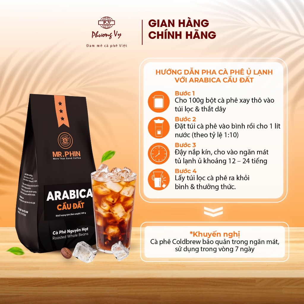 Ảnh COMBO 10 Túi lọc cà phê ủ lạnh tiện lợi 12 x 16cm, Phương Vy Coffee 1