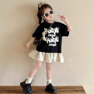 [B&G] Đầm váy bé gái đen mùa hè dáng babydoll dễ thương bé từ 10-42kg(1-11 tuổi)